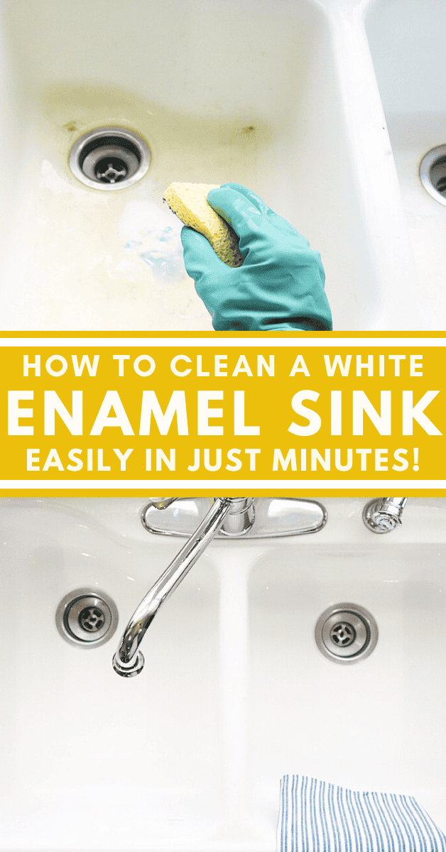 How to Clean a Stained White Enamel Kitchen Sink