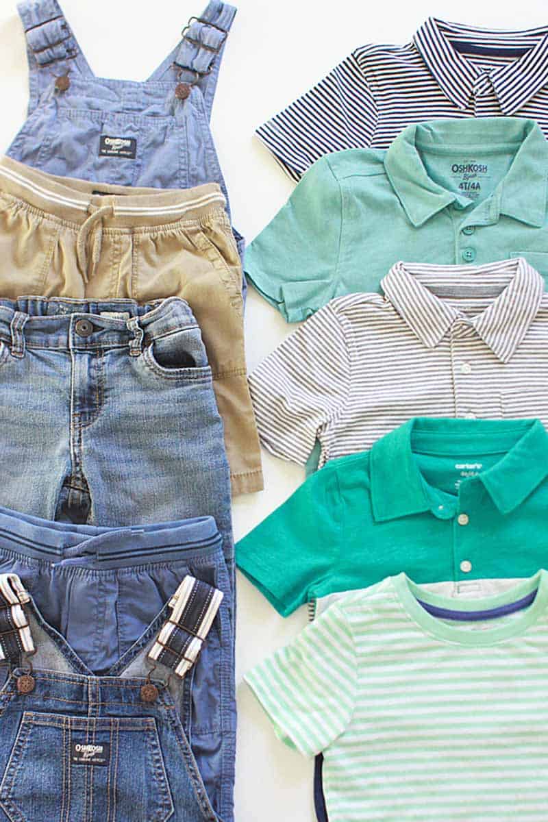 a toddler boys capsule wardrobe for summer
