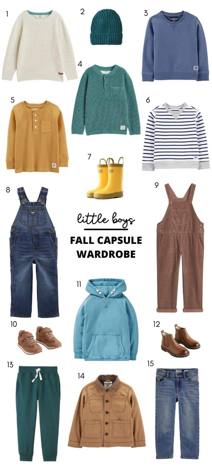 Fall and Winter Capsule Wardrobe for Kids {Free Checklist!}