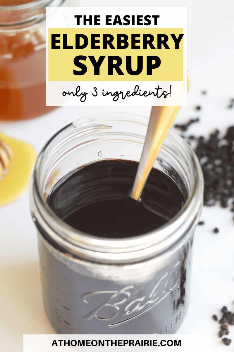 easy 3 ingredient recipe for homemade elderberry syrup