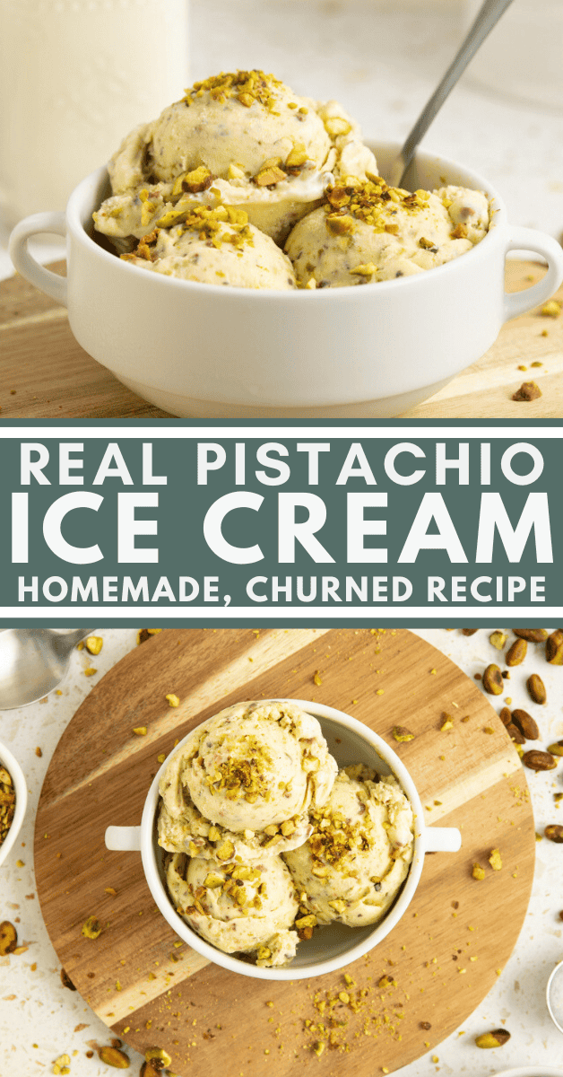 Homemade Pistachio ice cream recipe